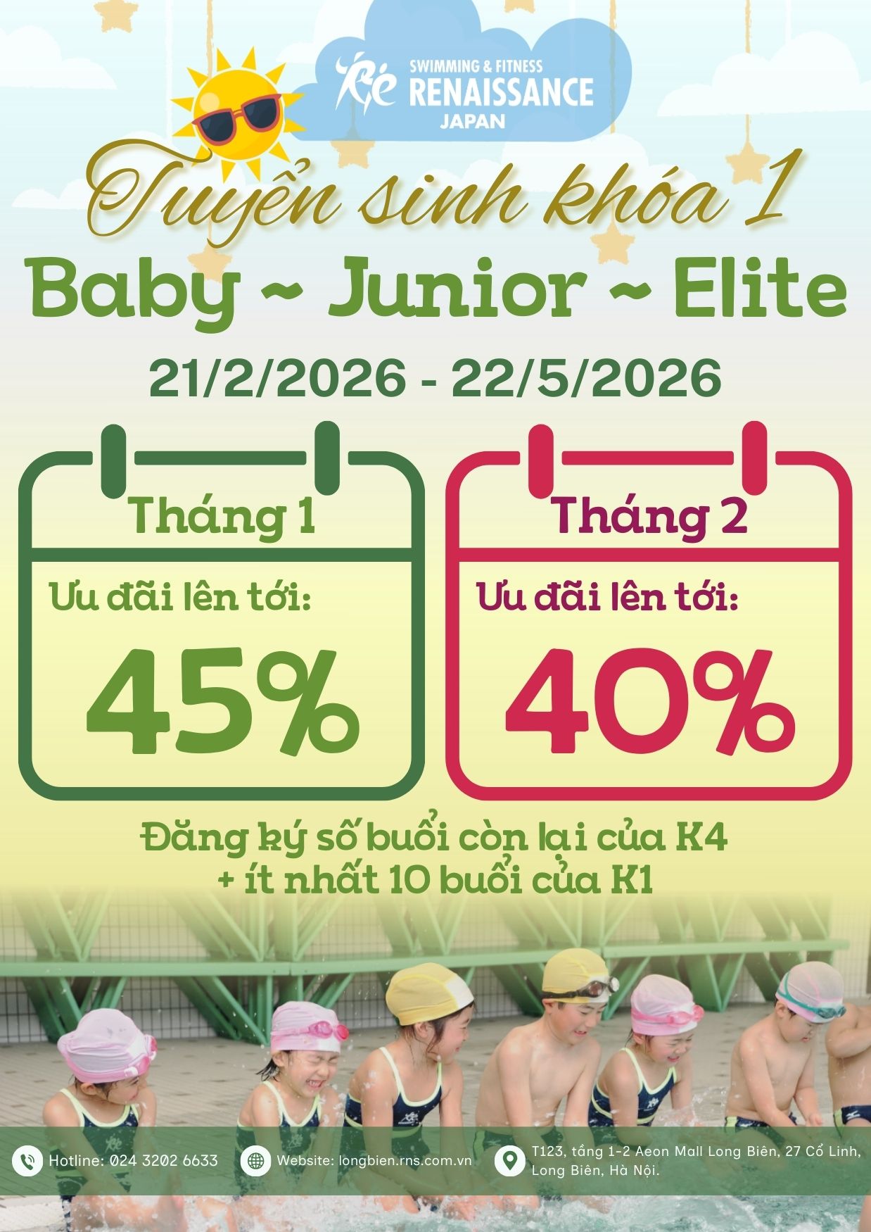 Ctkm Bơi Khóa 1 Social